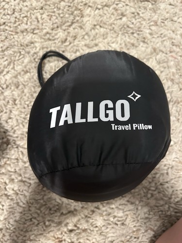 Tallgo grey soft travel pillow - tallgo,